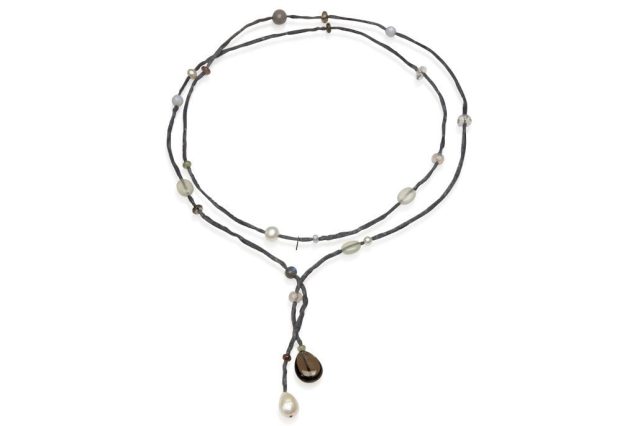 Silk Necklace Long Serpentin
